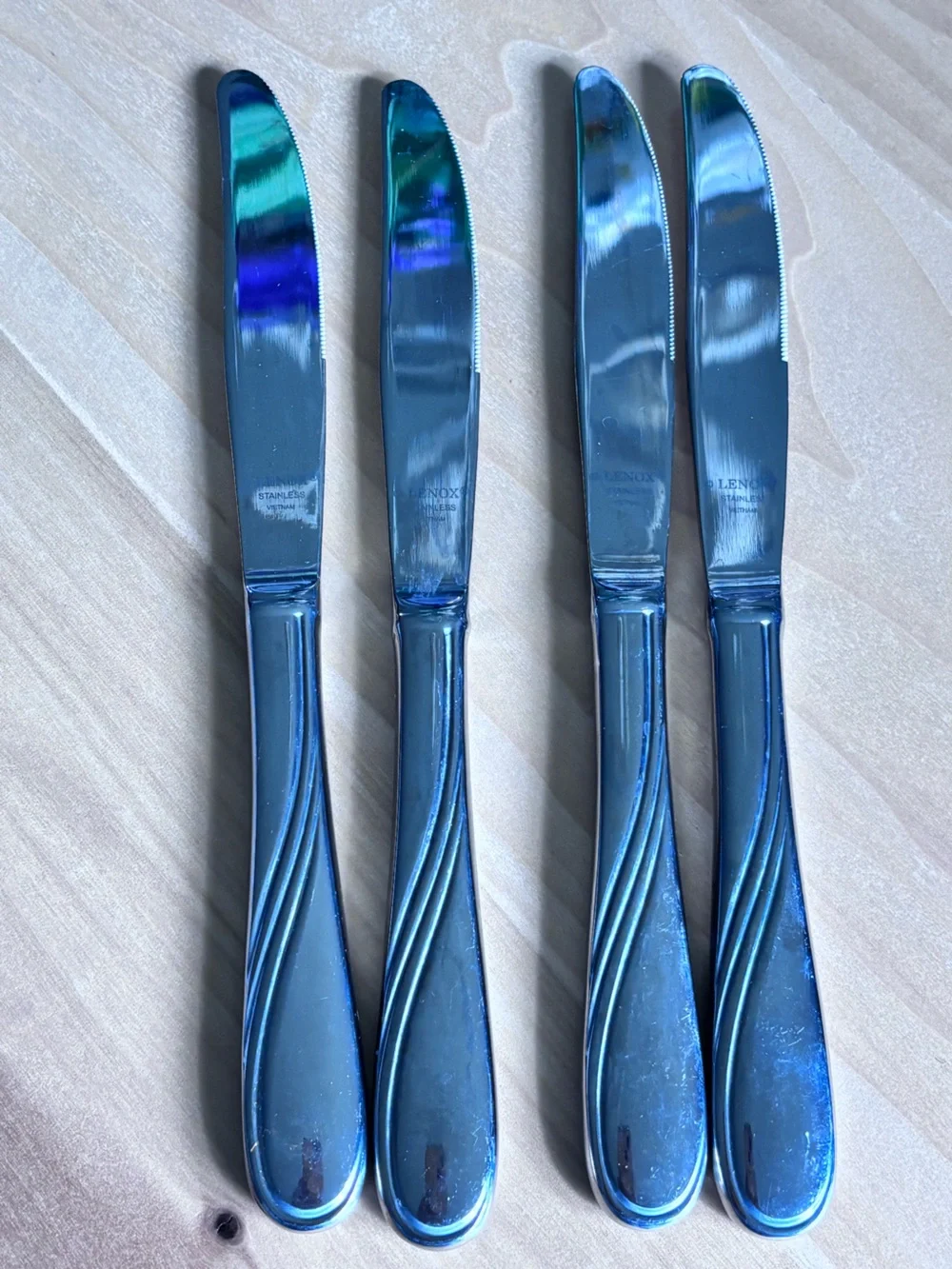 Lenox Summerville Glossy 18/10 Stainless 4pc Knife Setting New